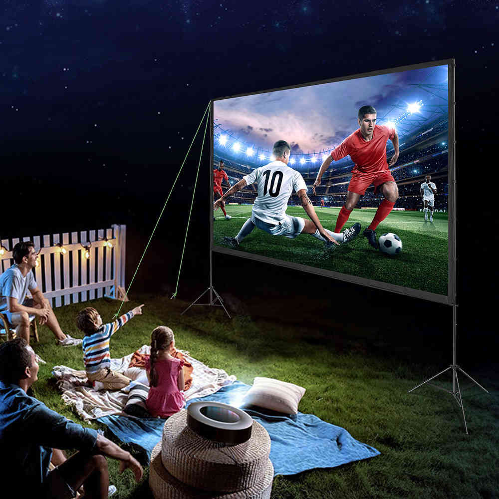 150 Inch 16:9 4K HD Projector Screen with Stand