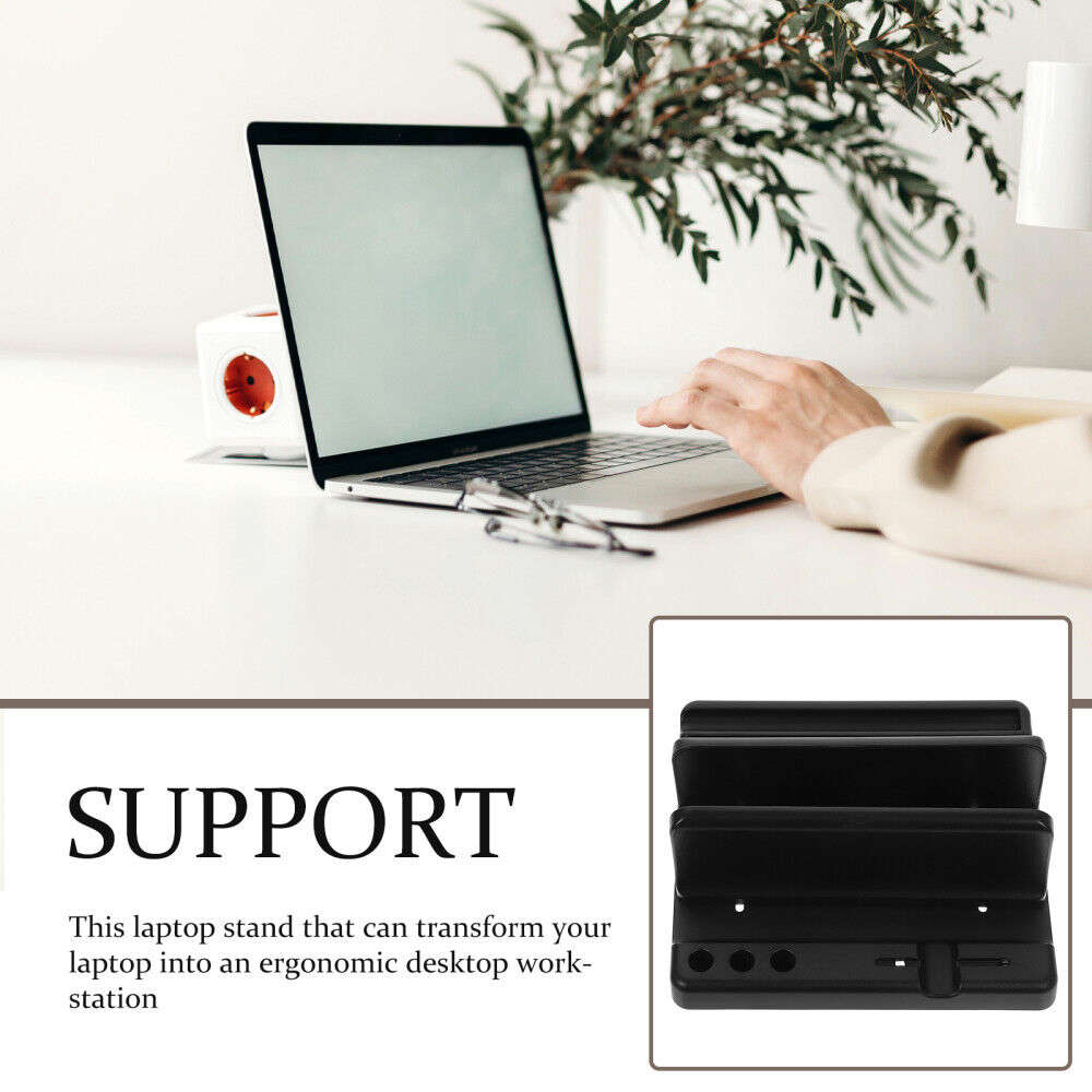 Elegant Vertical Laptop Stand for Women's Workspace