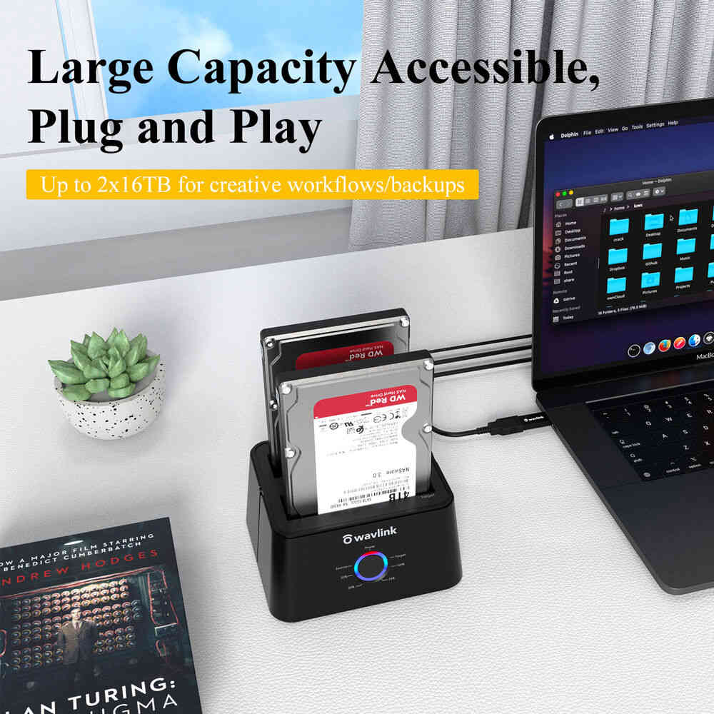 Dual Bay USB 3.0 to SATA Hard Drive Docking Station