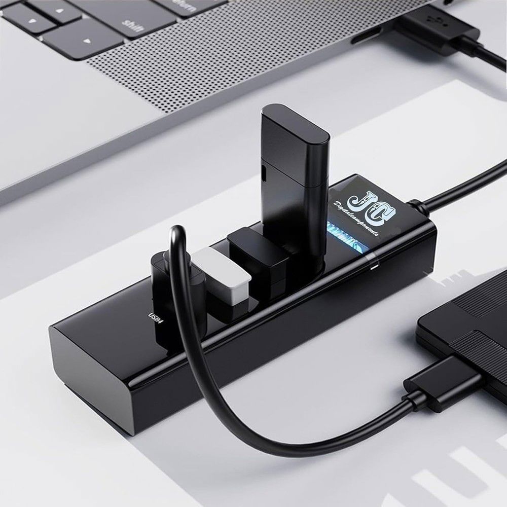 USB 2.0/3.0 Hub with Long Cable for Enhanced Connectivity