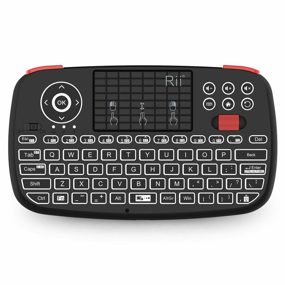 Rii i4 Bluetooth & 2.4GHz Backlit Portable Mini Keyboard