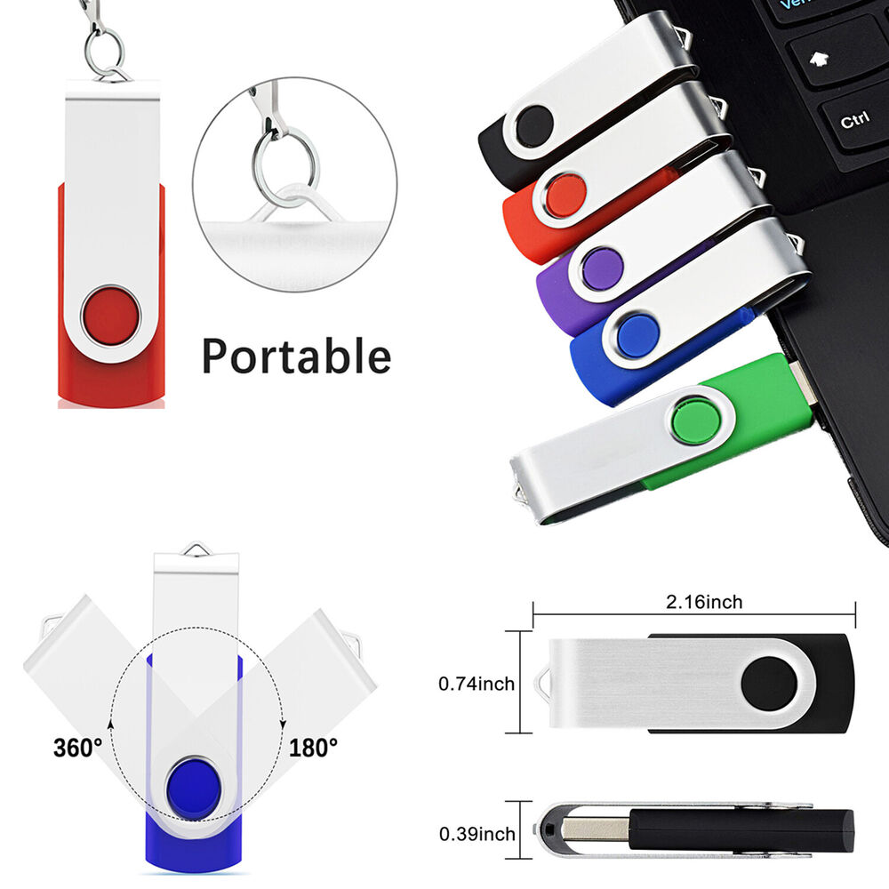 High-Capacity USB Flash Drives - 1GB to 128GB