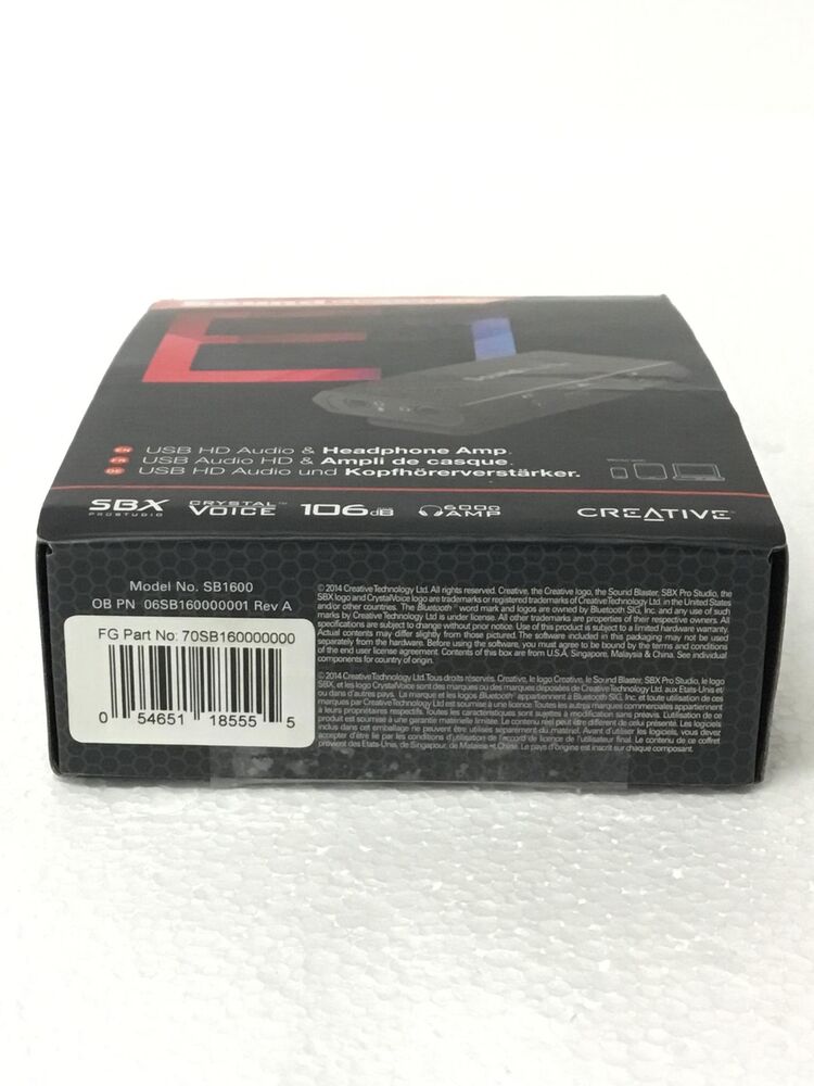Creative Sound Blaster E1 - SB1600 HD Audio & Headphone Amplifier with SBX Crystal Voice