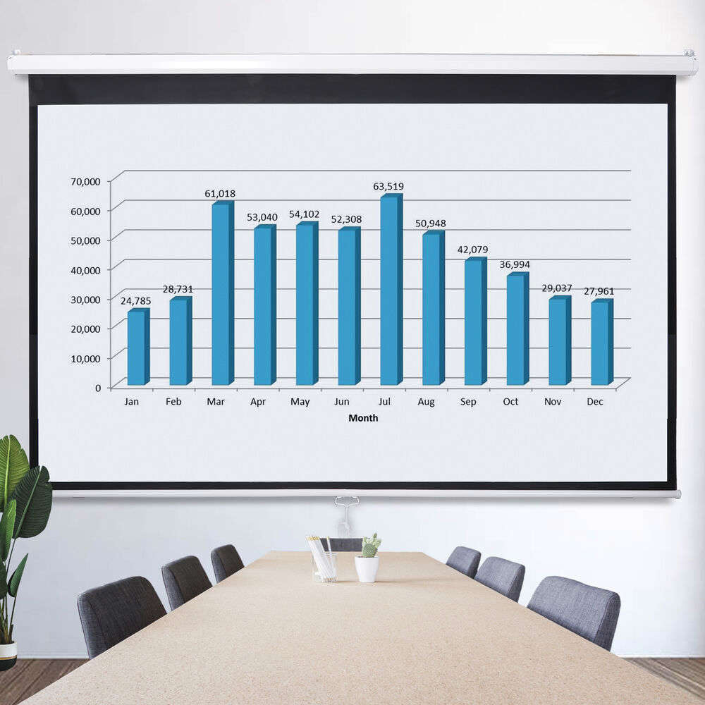 16:9 HD Diagonal Projection Screen for Home Theater