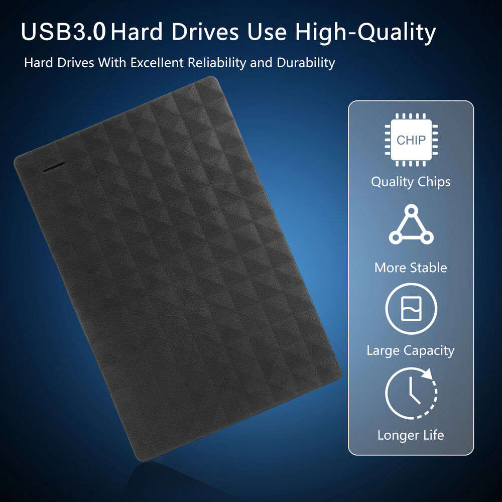 High-Speed Portable USB 3.0 External Hard Drive with Massive Storage Capacity