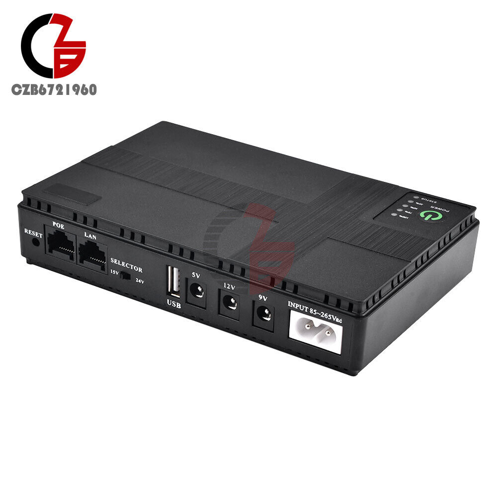 10400mAh Portable UPS Power Supply for WiFi Routers