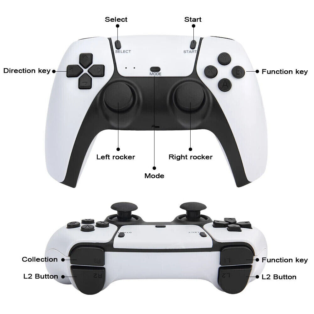 4K HDMI TV Game Stick with 64GB Storage and 30000+ Games