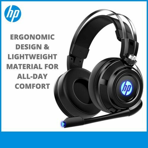 HP Wired Stereo Gaming Headset with Mic and LED Light