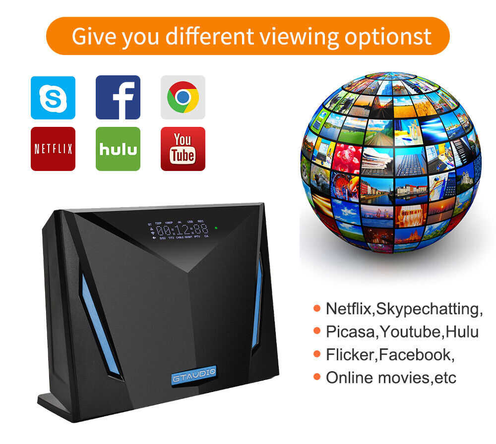 4K UHD Digital TV Set Top Box with DVB-S/S2X/ATSC-C Receiver