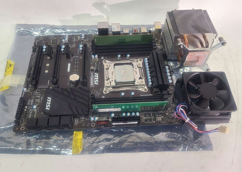 MSI X99A RAIDER X99 Motherboard with Intel Core i7-5820K CPU and 16GB RAM Bundle