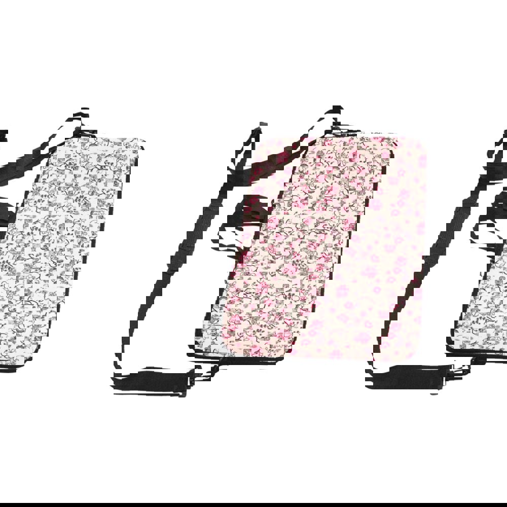 Floral Amour Laptop Handbags - Lightweight, Water-Resistant Neoprene with Double Zipper Protection