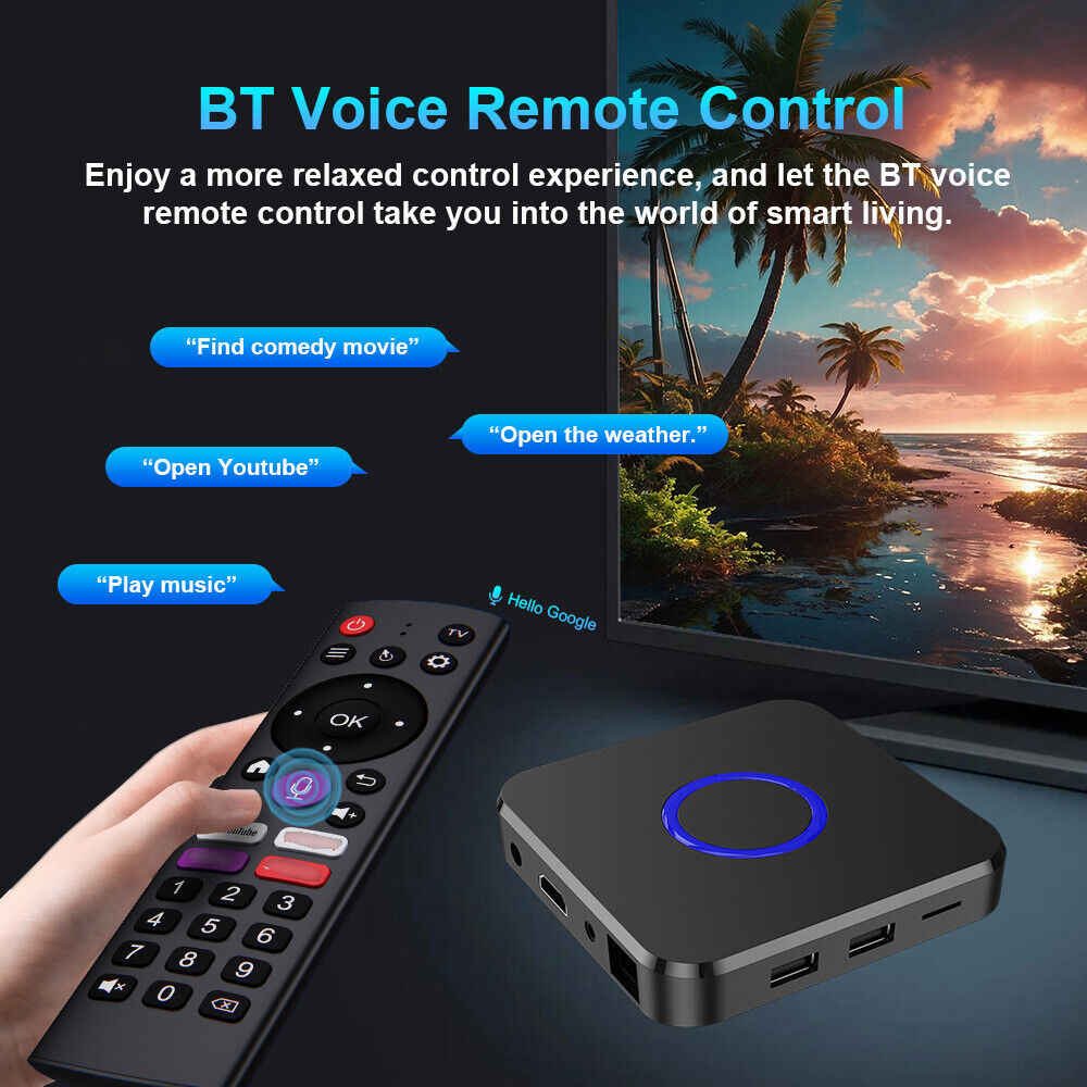 8K HDR Smart TV Box with Wifi and Wireless Screen Projection