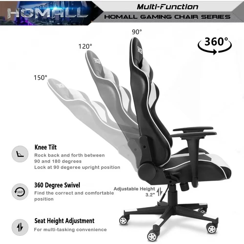 Premium Leather High Back Gaming and Office Chair