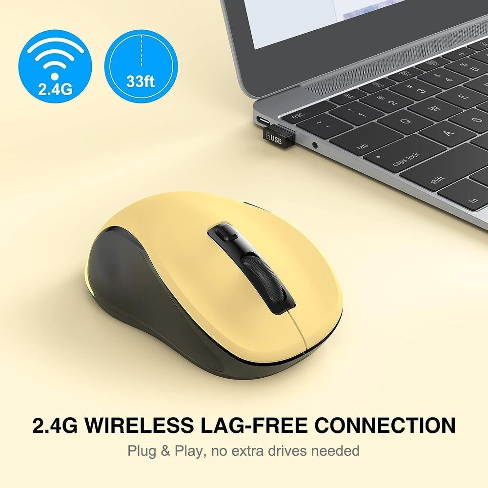 2.4GHz Wireless Optical Mouse with USB Receiver