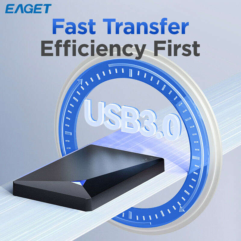 EAGET USB 3.0 External Hard Drive HDD 500GB/1TB