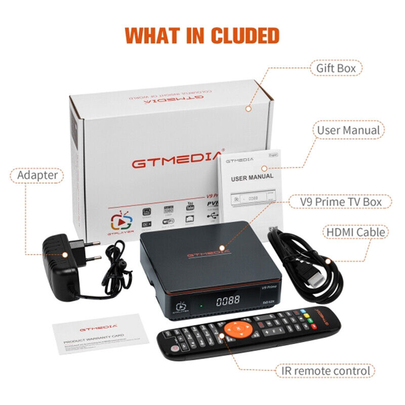 1080P Digital TV Satellite Receiver with HDMI, WIFI, and USB DVR