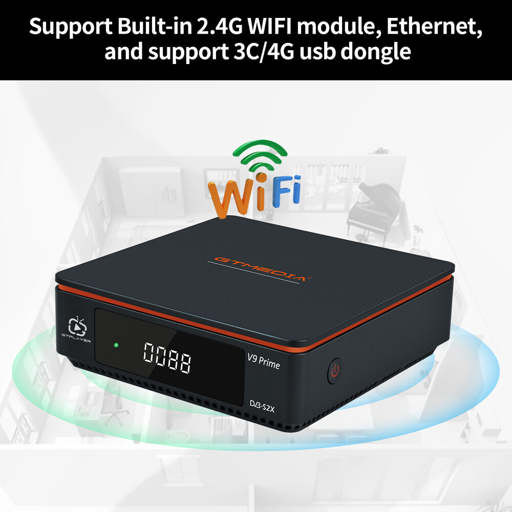 Advanced DVB-S/S2/S2X Satellite Receiver with HDMI, WIFI, and DVR Functionality