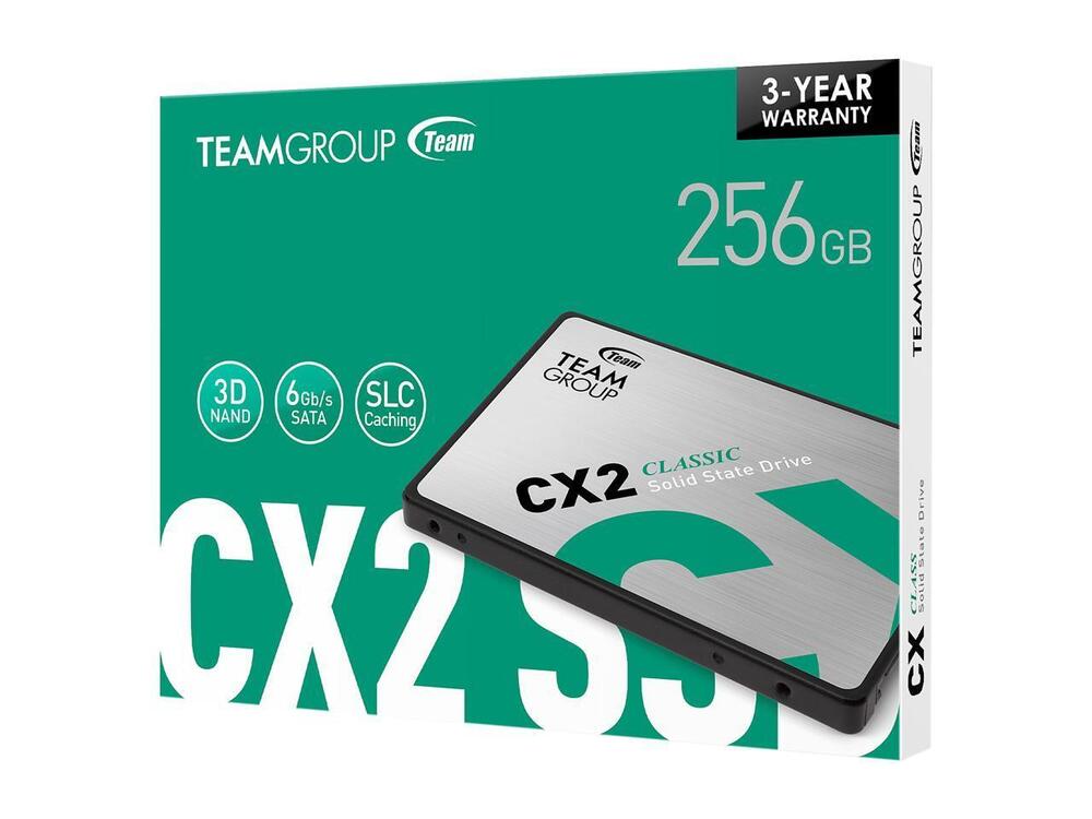 Team Group CX2 256GB 2.5 SATA III 3D NAND SSD