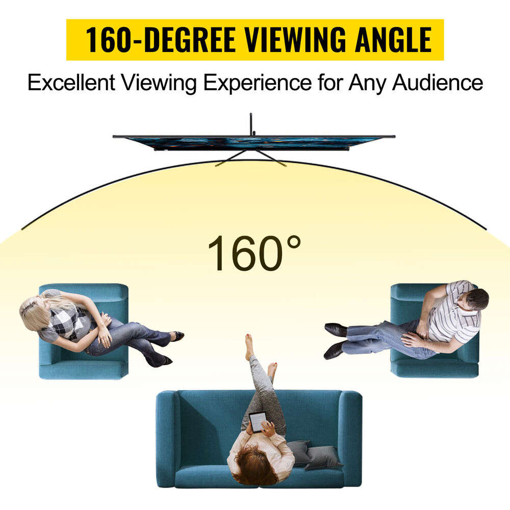 VEVOR 60” 4K HD Portable Projector Screen with Stand for Home Cinema
