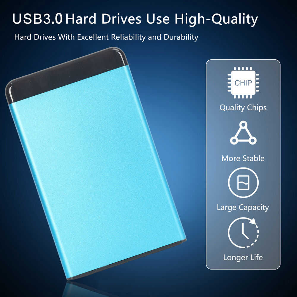 High-Capacity External Hard Drive (1TB to 12TB)