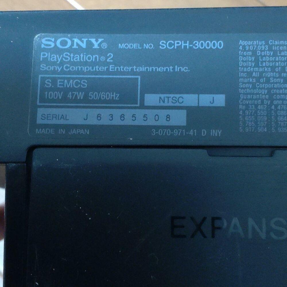 Sony PlayStation2 Black SCPH-30000 Console with Controller and Cable