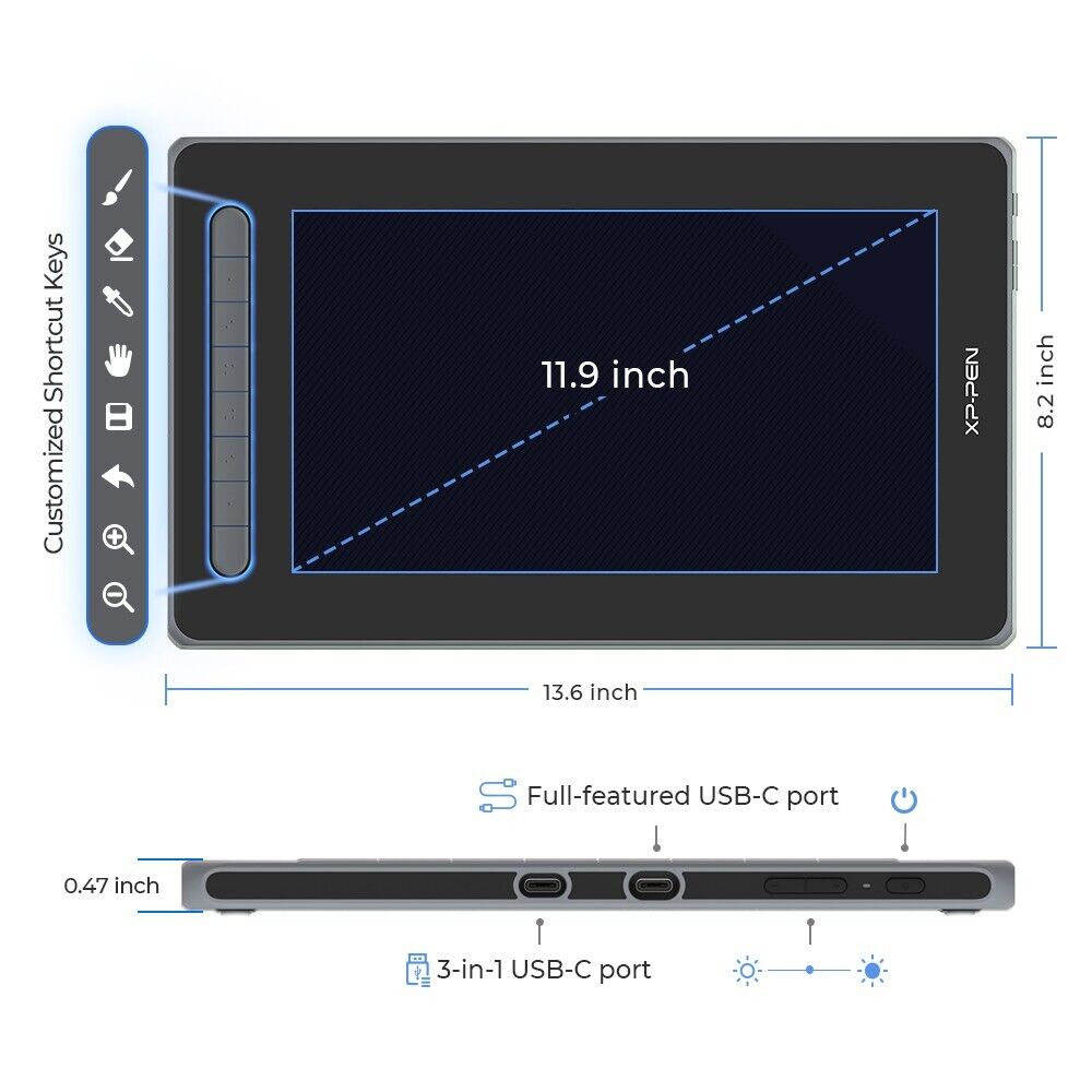 XP-Pen Artist 12 2nd Gen Full Lamination Graphics Tablet