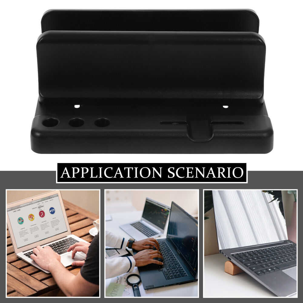 Elegant Vertical Laptop Stand for Women's Workspace