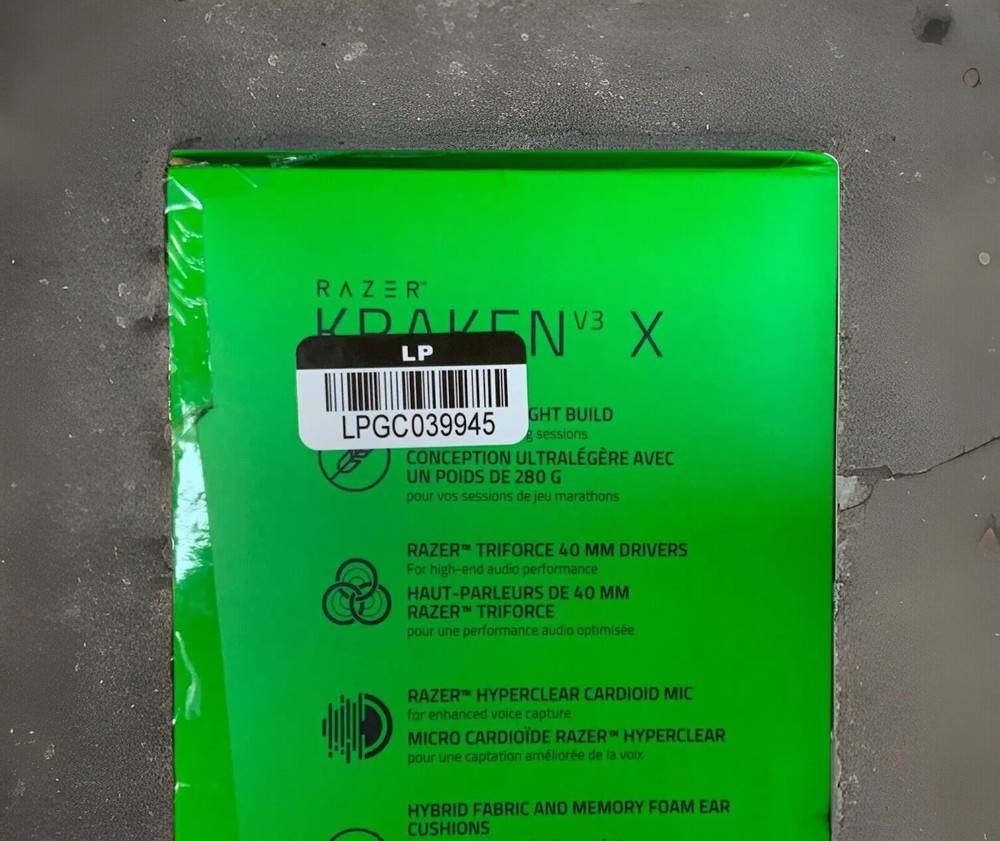 Razer Kraken V3 X Gaming Headset for PC, Mac, and Playstation - Brand New