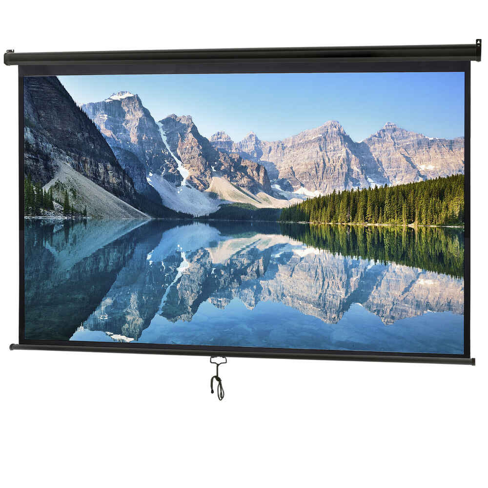 4K 16:9 HD Pull Down Projector Screen for Home Theater