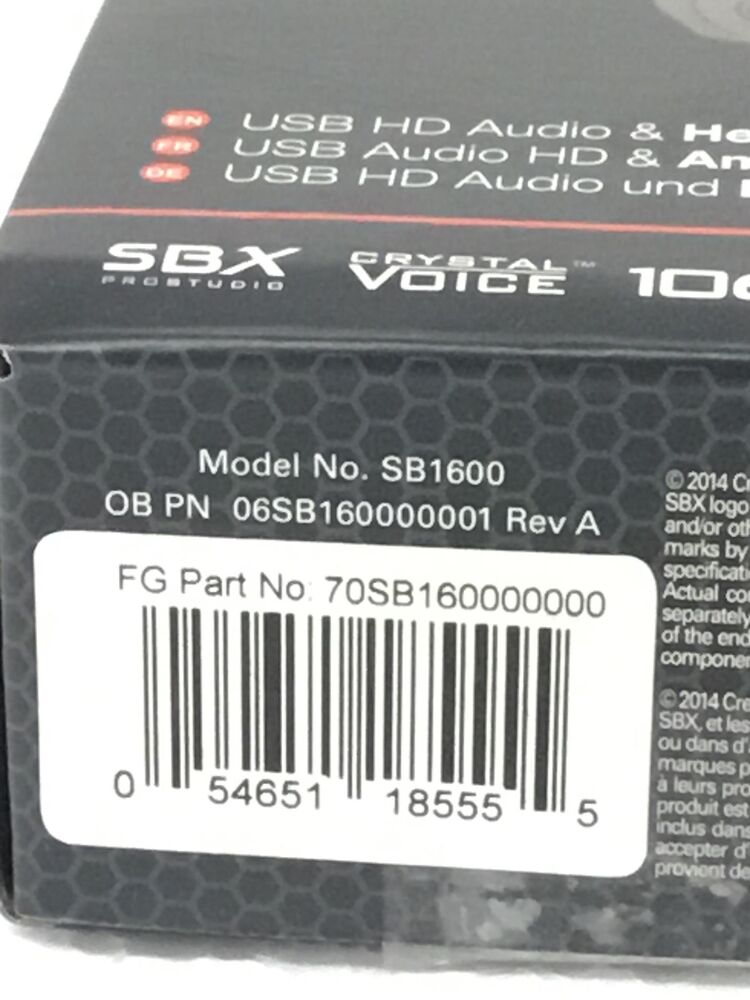 Creative Sound Blaster E1 - SB1600 HD Audio & Headphone Amplifier with SBX Crystal Voice