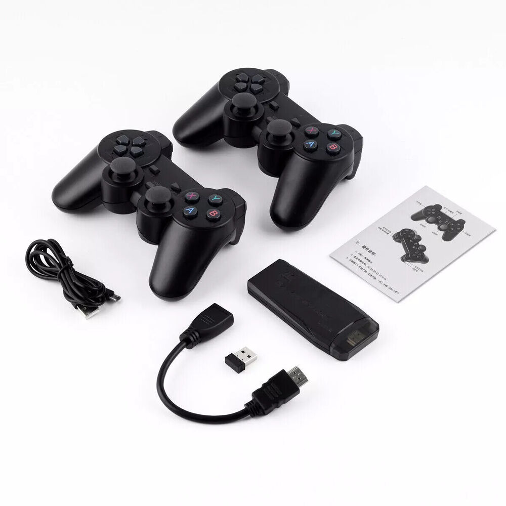 4K HDMI TV Game Stick with 64GB Storage and Wireless Gamepad