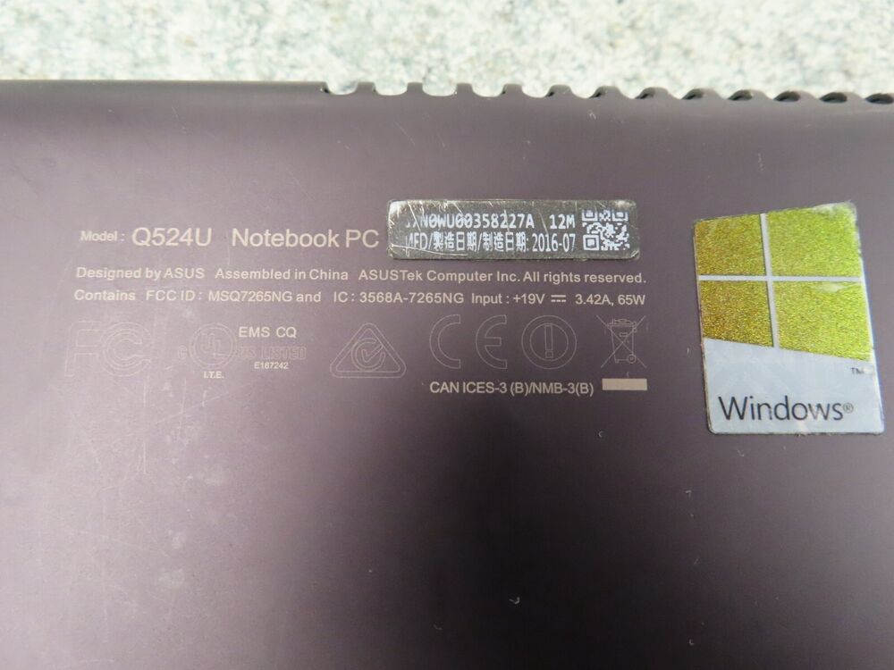 ASUS Q524U Notebook / Gaming Laptop with Intel Core i7 and Touchscreen Display