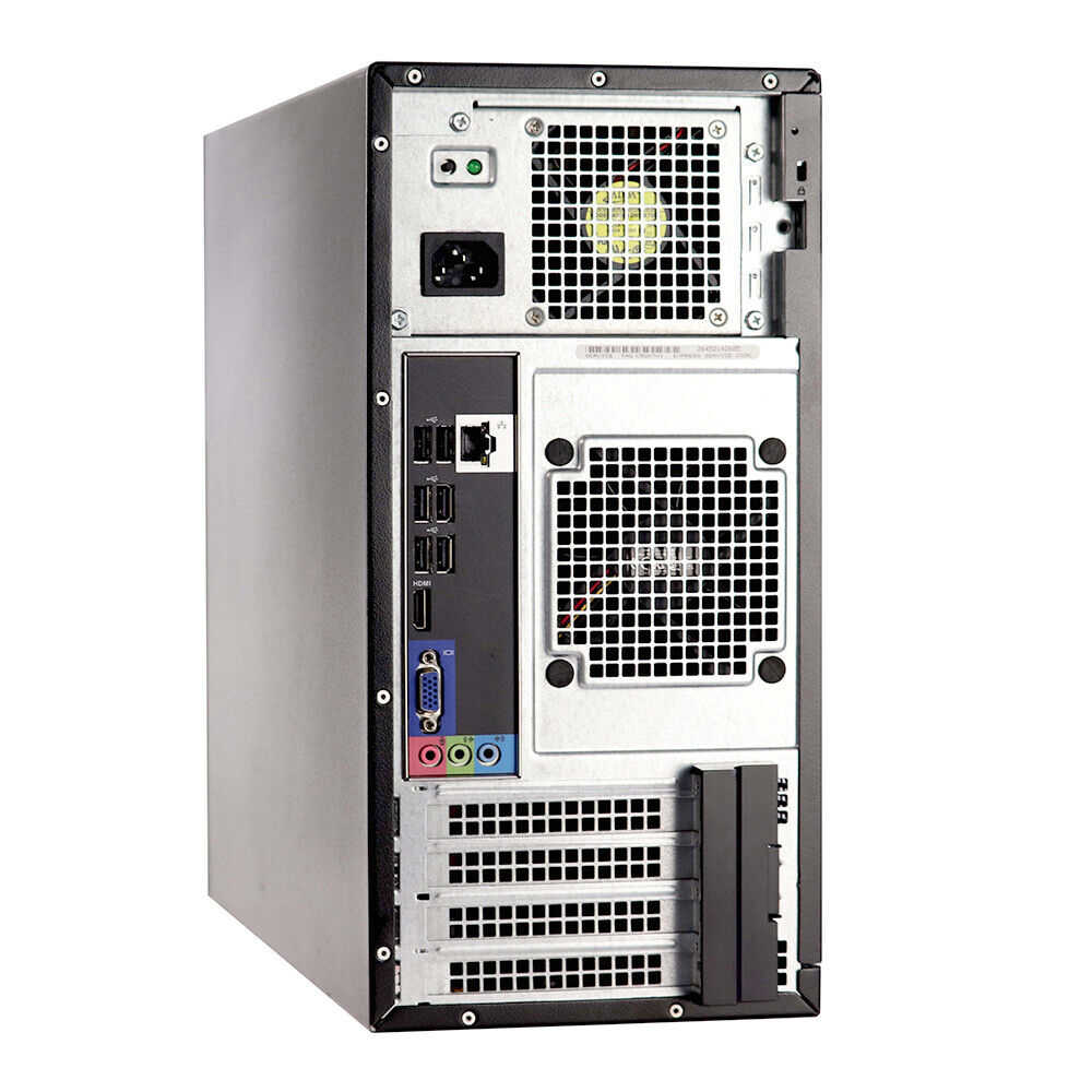 Dell Workstation Desktop with 16GB RAM, 512GB SSD, Intel Processor, Windows 10 Pro, and Wi-Fi