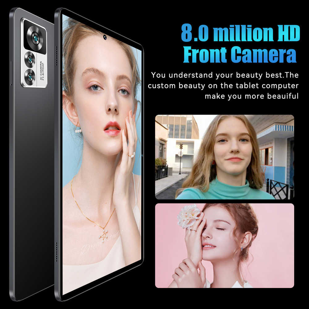 10.1 Inch Android 14 Tablet PC with 12GB RAM, 256GB Storage, Octa-Core Processor, 5G Wi-Fi, and 8000mAh Battery