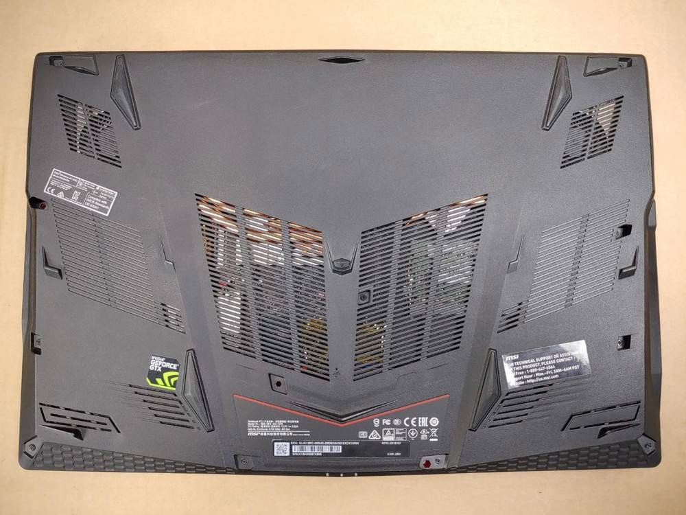 MSI GL63 8RC Gaming Laptop - 15.6 Inch, Intel i5-8300H, 16GB RAM, 256GB SSD + 1TB HDD, GTX 1050, Windows 11