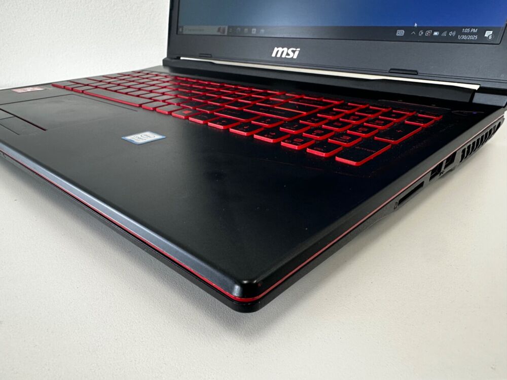 MSI GL63 Gaming Laptop - Intel i7-8750H, NVIDIA GTX 1050, 16GB RAM, 128GB SSD + 1TB HDD