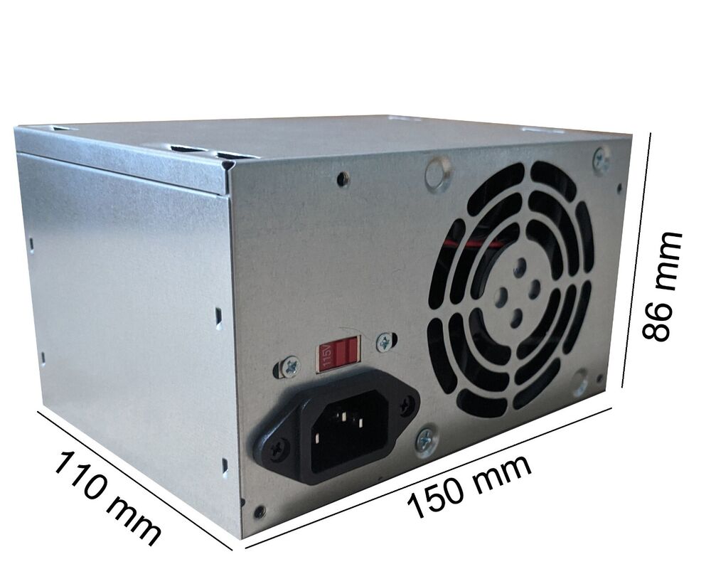400W Compact ATX/EPS 12V 4+4 Desktop PC Power Supply with 24pin SATA