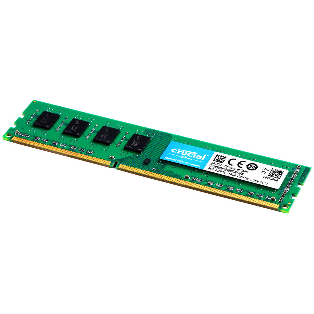 Crucial DDR3L 16GB (2x8GB) PC3L-12800U 1600 MHz Desktop Memory RAM