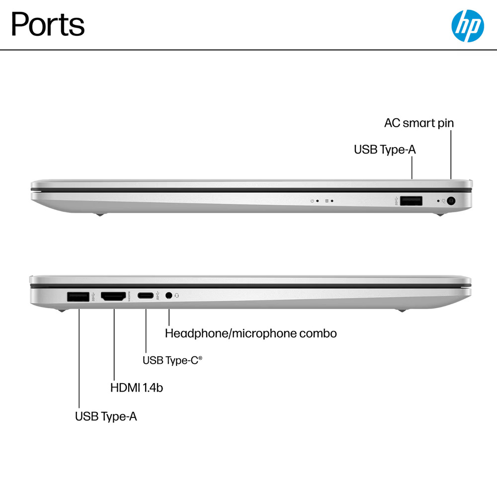 2025 HP Laptop Computer 17.3 FHD with Ryzen 5, Up to 64GB RAM & 2TB SSD, Windows Pro