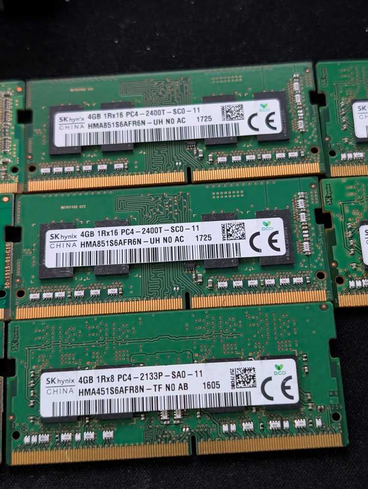 14 Mixed Brand 4GB DDR4 SODIMM Laptop Memory RAM Bundle