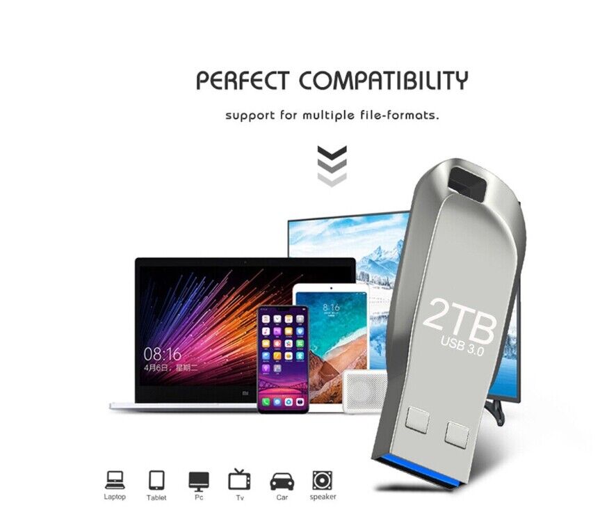 1TB & 2TB USB 3.0 Flash Drive with Dual Type-C and USB-A Connectivity for PC and Laptop