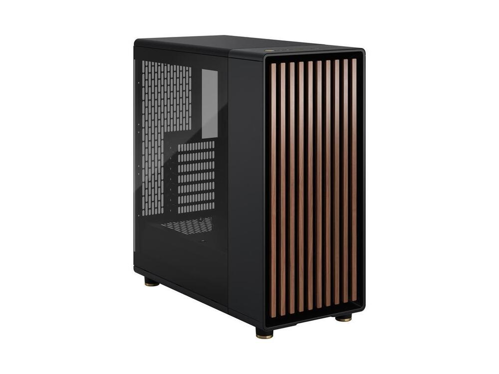 Fractal Design North ATX Mid Tower PC Case - Charcoal Black with Walnut Front