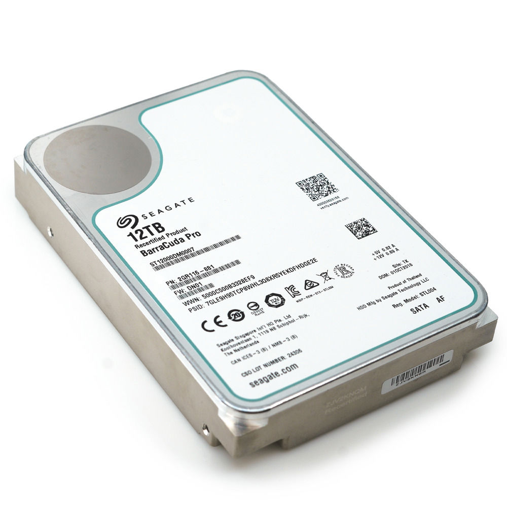 Seagate BarraCuda Pro 12TB SATA 6Gb/s 3.5" Internal Hard Drive for PC (ST12000DM0007)