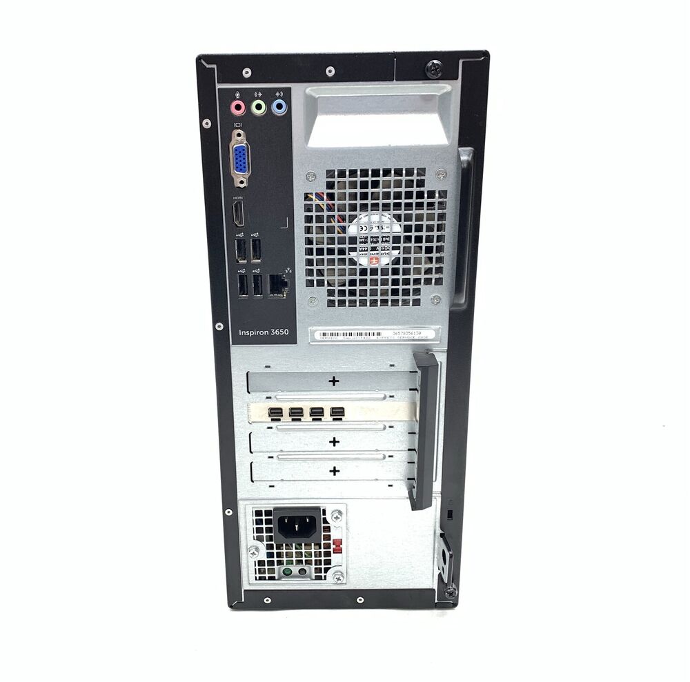 Dell Inspiron 3650 MT Desktop PC with i7-6700T, 12GB RAM, 256GB SSD, Windows 11, and NVS 510 Graphics