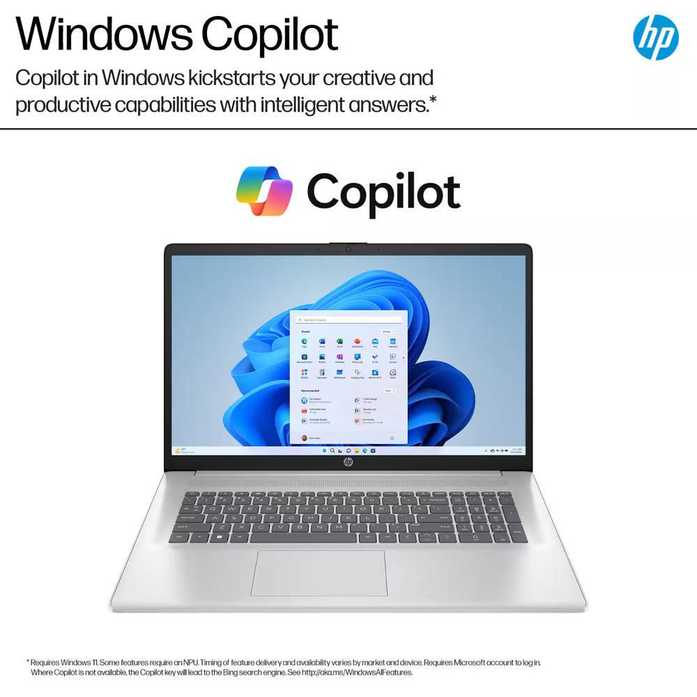 2025 HP Laptop Computer 17.3 FHD with Ryzen 5, Up to 64GB RAM & 2TB SSD, Windows Pro