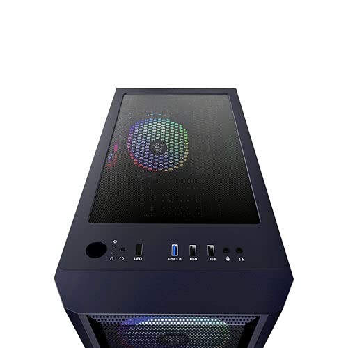 Guardian Mesh Mid Tower Gaming Case with Tempered Glass Panel