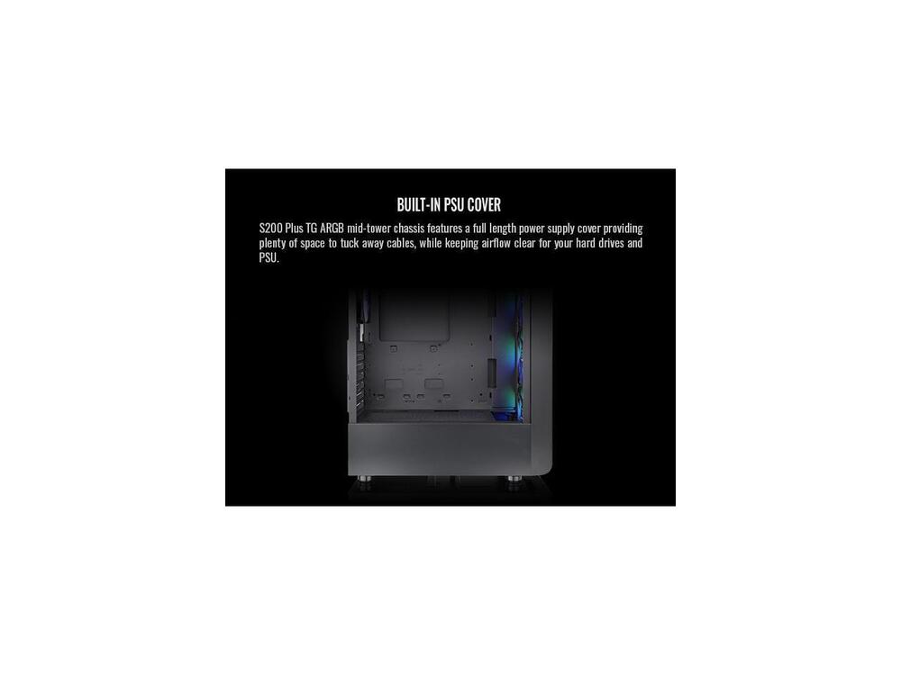 Thermaltake S200 TG ARGB ATX Tempered Glass Mid Tower Gaming Computer Case