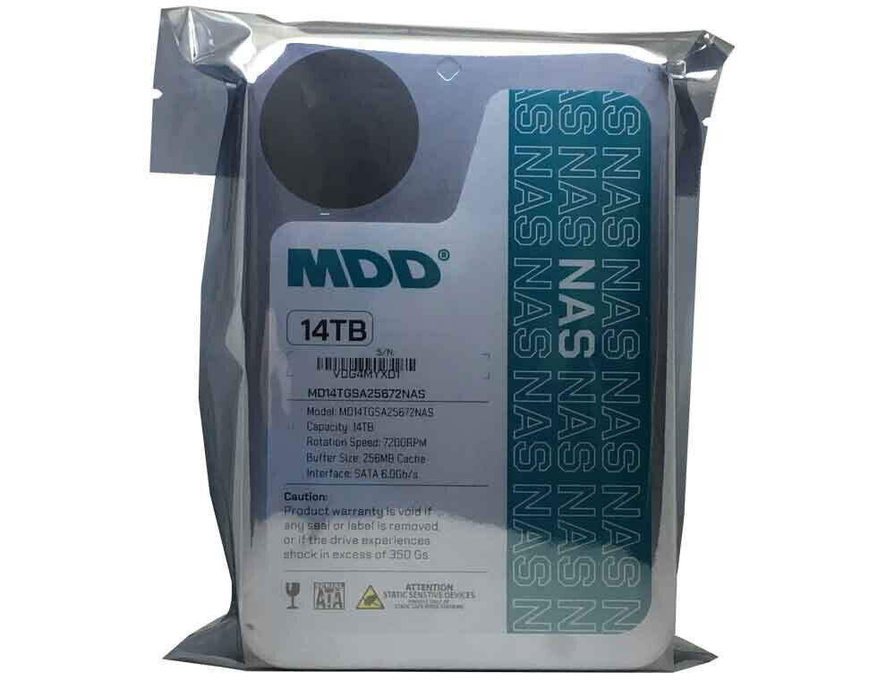 MDD 14TB 7200RPM NAS Hard Drive with 3-Year Warranty