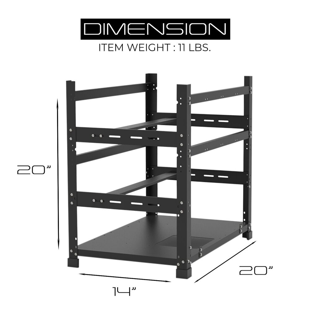 AAAwave The Sluice V2 12GPU Open Frame Mining Rig Chassis