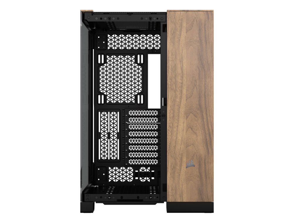 CORSAIR 6500X Mid-Tower Dual Chamber PC Case, Black/Walnut, CC-9011282-WW